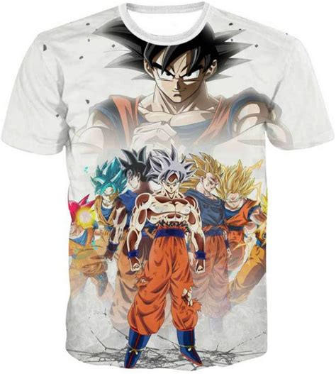 T Shirt Dragon Ball Z Homme Unisexe Femme DBZ Super Goku 3D Imprimé