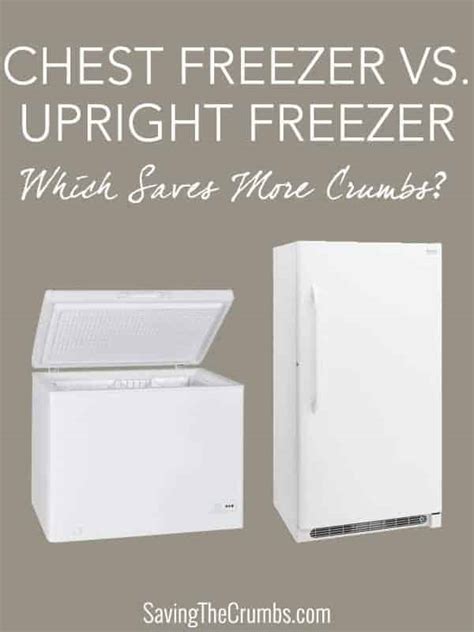 Chest Freezer Vs. Upright Freezer: Which Saves More Crumbs? | Saving The Crumbs