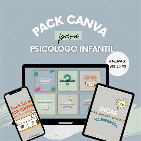 Pack Canva Para Psic Logo Infantil Pack Canva Para Psic Logos Hotmart