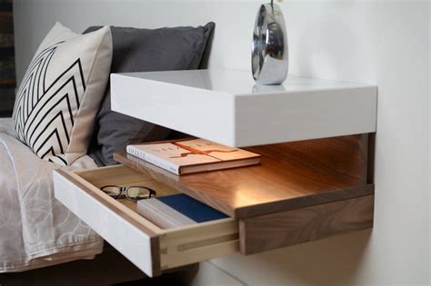 Unbelievable Floating Bedside Table Diy Built In Wall Entertainment Center