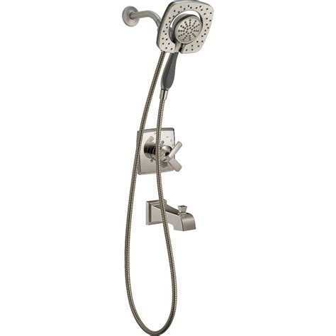 Delta Ashlyn Monitor 17 Series Tub And Shower Two In One Shower Trim In Stainless Steel