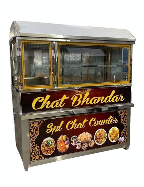 Stainless Steel Chat Counter For Street Food Stall At Rs 8000 Running