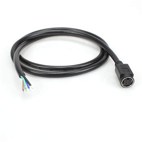 4 Wires MD4 Pin Mini DIN 4 Pin To Open End Power Cable