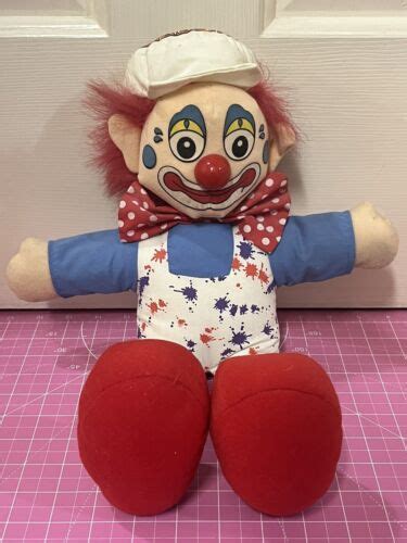 Vintage Ringling Bros Barnum And Bailey Circus Plush Clown Doll Made In