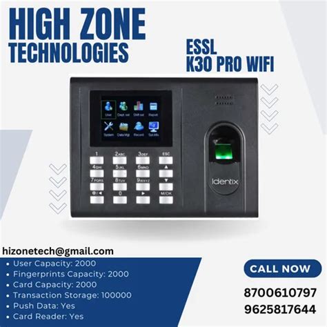 ESSL K30PRO WIFI Fingerprint Time Attendance System At Rs 7500 ESSL