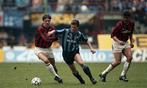 90s Football On Twitter Marco Van Basten And Paolo Maldini Vs Lothar