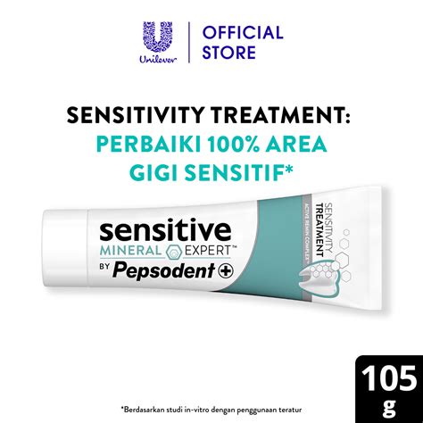 Promo Pepsodent Sensitive Mineral Expert Sensitivity Treatment Pasta