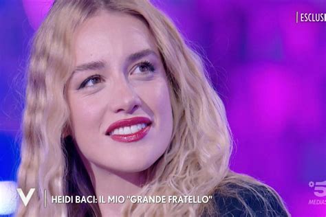 Heidi Baci Svela Il Suo Pensiero Sui Concorrenti Del Grande Fratello