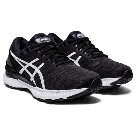 Asics Laufschuhe Gel Nimbus 22 Dämpfung Schwarzweiss Damen Online