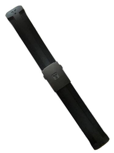 Original Tissot T Touch Expert SOLAR T091420A Black Rubber Watch Band