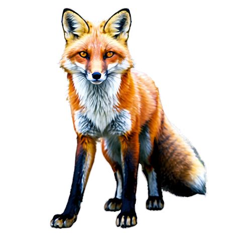 Download Watercolor Fox Png Pjg | Wallpapers.com