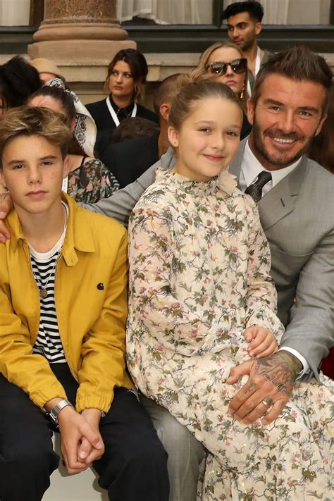 The Beckham Family On The Front Row: A Fashion Week Photo Album ...