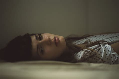 Polka Dots Looking At Viewer Brunette Women In Bed Lying Down HD Wallpaper Rare Gallery