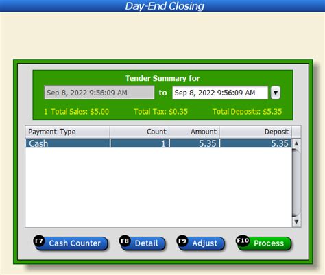 Cash Counter CerTek Software