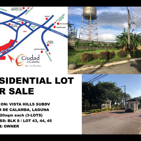 360sqm Residential Lot For Sale In Vista Hills Subdv Calamba Laguna