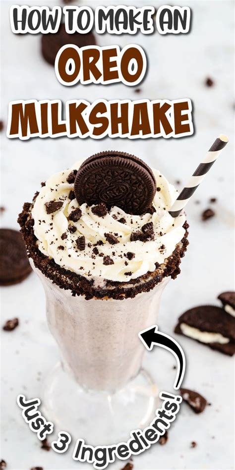 Oreo Milkshake Recipe Just 3 Ingredients Oreo Milkshake Recipe