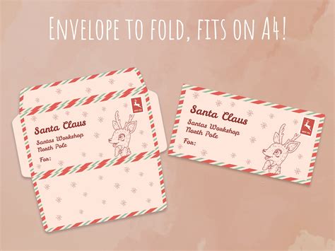 Letter From Santa Printable Letter For Santa Printable Envelope Printable Santa Stationary