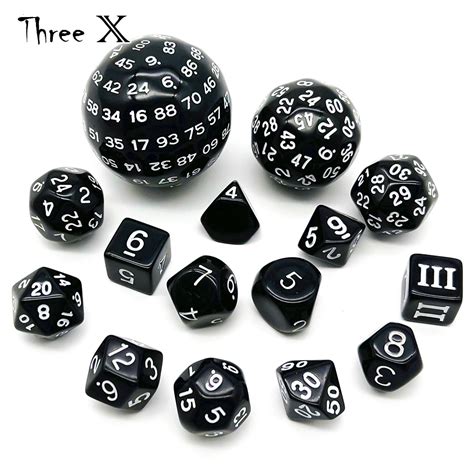 Fast Free Shipping Deesen 15pieces Complete Polyhedral Dnd Dice Set D3