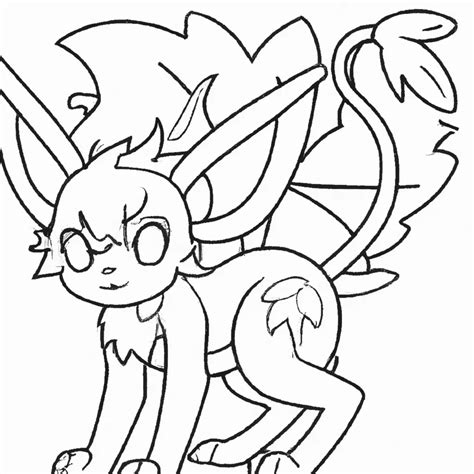 Desenhos Incr Veis De Pok Mon Leafeon Para Imprimir E Colorir