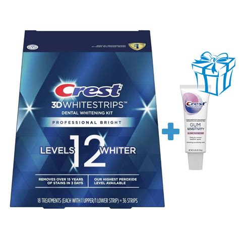 Відбілюючі полоски для зубів Crest Professional Bright до 12 рівня ...
