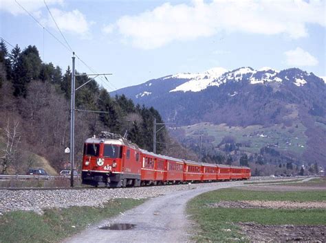 RhB Regionalzug 54 Von Davos Platz Nach Landquart Vom 25 04 1992