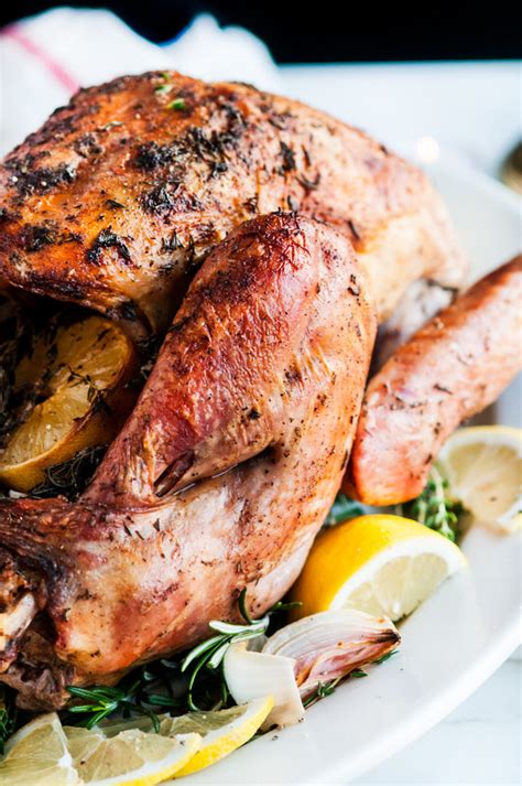 Lemon Herb Dry Brined Roasted Turkey Aberdeens Kitchen