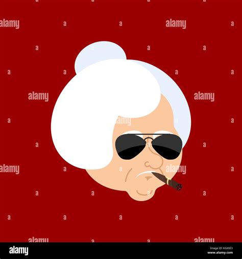 Woman Smoking Cigar Stock Vector Images Alamy