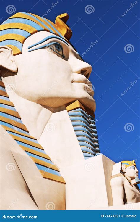 Statue of Sphinx from Luxor Hotel Casino Editorial Photo - Image of ...