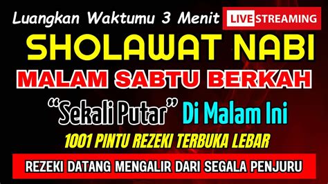 PUTAR 3 MENIT SHOLAWAT JIBRIL PENARIK REZEKI PALING MUSTAJAB SHOLAWAT