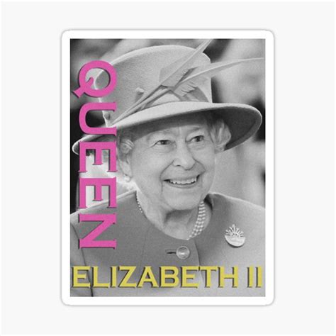 Queen Elizabeth Ii Sticker For Sale By Terripriesmeye Redbubble