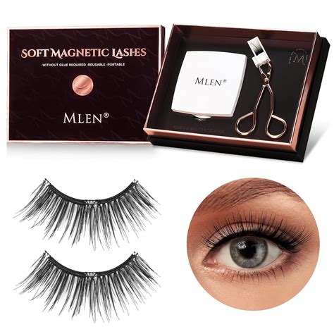 Amazon Mlen Magnetic Eyelashes Magnetic False Eyelashes Dual Soft