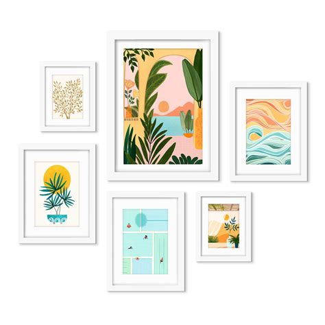 Wall Art Set Of 6 Prints 6 Piece Gallery Wall Art Set Ocean View 2