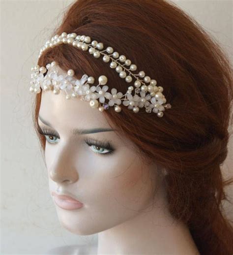 Wedding Headband Pearl Headpiece Wedding Hair Accessories Bridal