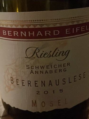 Bernhard Eifel Schweicher Annaberg Riesling Beerenauslese Vivino Us