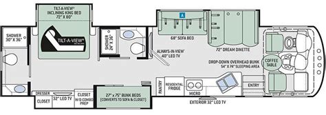 Class A Rv Motorhome With 2 Bedrooms Camperadvise