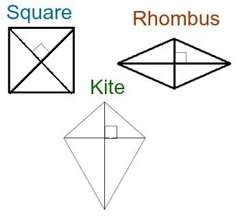 What Quadrilaterals Have Perpendicular Diagonals Homework Study