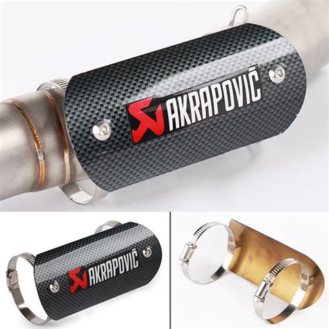 Motorcycle Exhaust Muffler Hp Akrapovic Cover Stainless Steel Heat