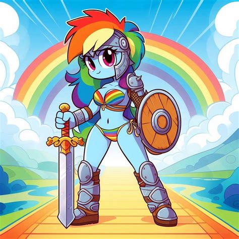 Rainbow Dash Warrior By Pianisti On Deviantart