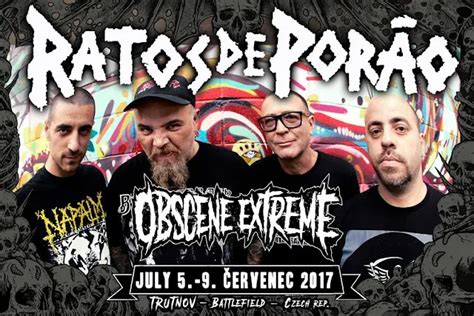 Ratos De Por O Confirmado No Obscene Extreme Fest