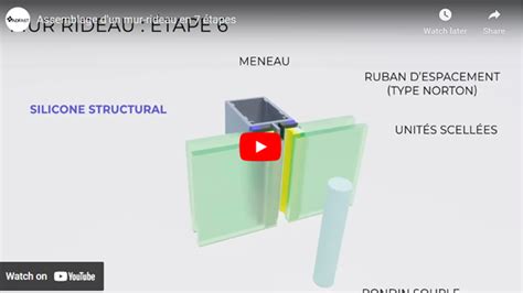 Assemblage d un mur rideau en 7 étapes ADFAST