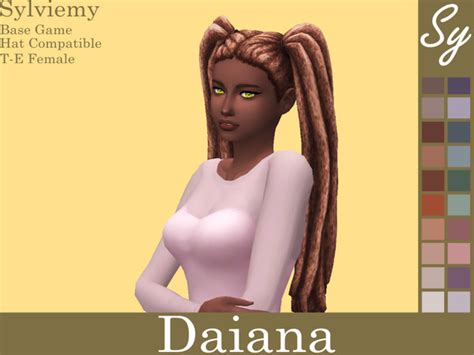 The Sims Resource Daiana Hair Recolors Mesh Needed