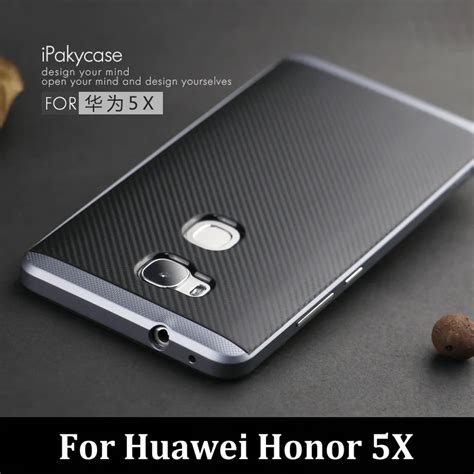 Original IPaky Brand Huawei Honor 5X Luxury Fashion Armor Silicone