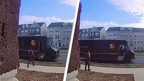 Terrifying Footage Captures Moment Ups Driver Is Carjacked At Gunpoint