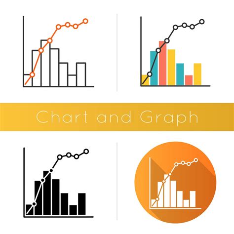 Pareto Curve Icon Information Chart And Graph 80 20 Rule Visualization Social Wealth