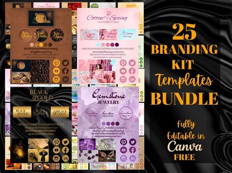 The 25 Branding Kit Templates Bundle Includes An Image Of Chocolate And