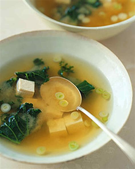 Miso Soup With Tofu And Kale Recipe Martha Stewart