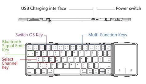 EWIN BT1503 Foldable Bluetooth 5 1 Keyboard User Manual