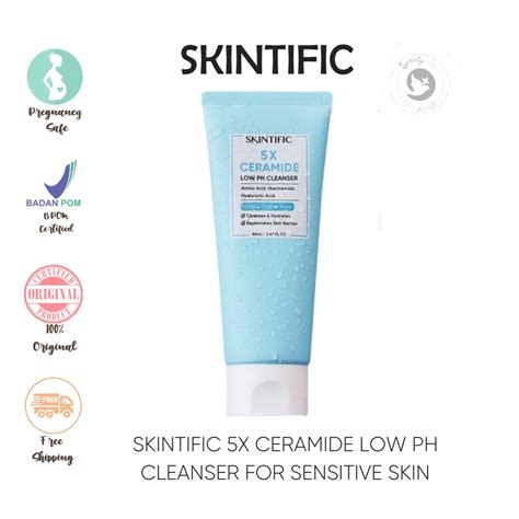 Jual Skintific 5x Ceramide Low Ph Cleanser Gentle Cleanser For Sensitive Skin Shopee Indonesia