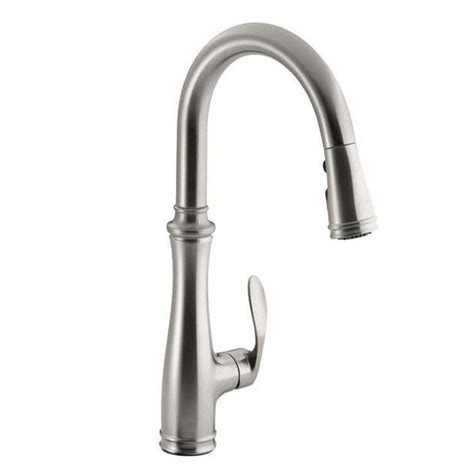 Kohler Kitchen Bellera 1 Or 3 Hole Single Handle Pull Down Sprayer Kitchen Faucet In Vibrant