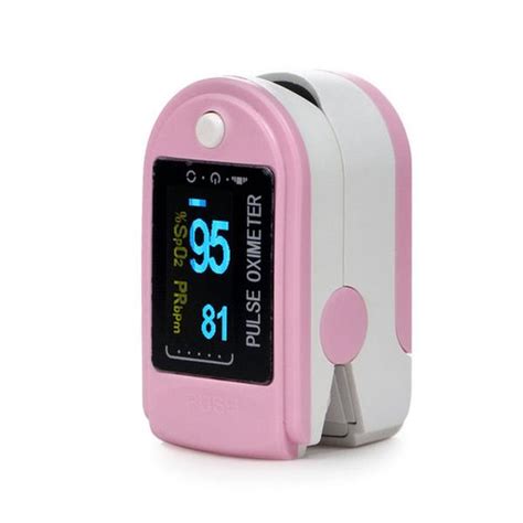 Contec Cms50d Pulse Oximeter Saturatiemeter Roze Roze Cms50d Roze